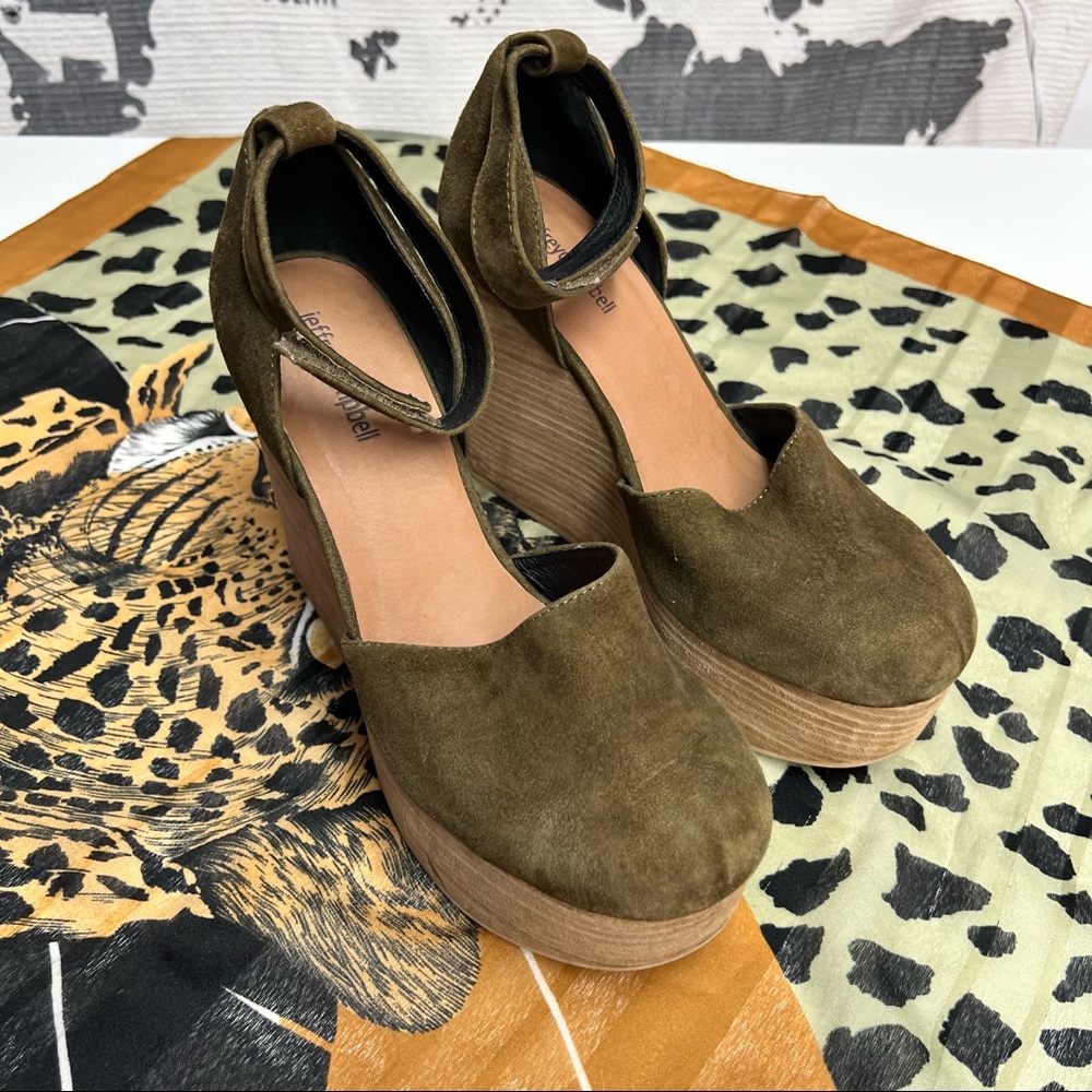 Jeffery Campbell Wooden Platform Wedge